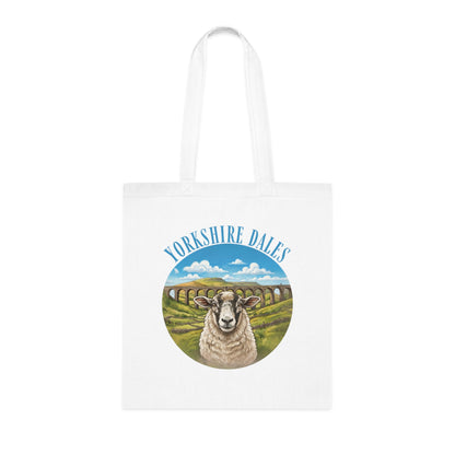 Yorkshire Dales Tote Bag – Scenic Sheep Cotton Tote for Country Lovers
