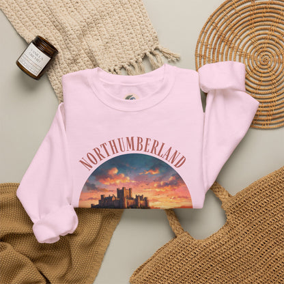 Northumberland Castle Sweatshirt — Scenic Sunset Crewneck