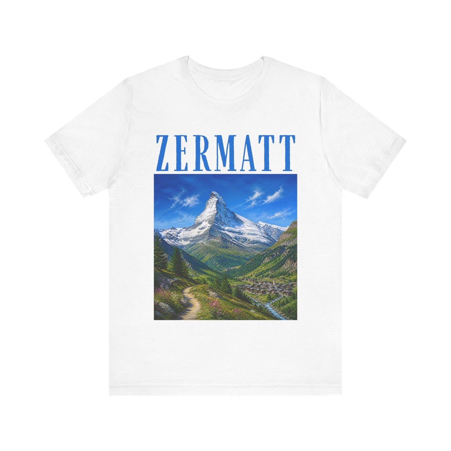 Zermatt Mountain Tee — Scenic Matterhorn Travel T‑Shirt