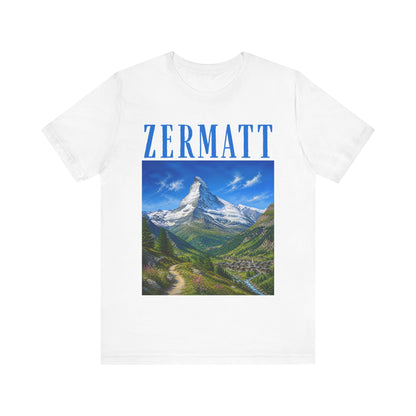 Zermatt Mountain Tee — Scenic Matterhorn Travel T‑Shirt