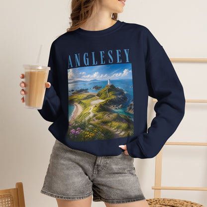 Anglesey Scenic Sweatshirt — Coastal Landscape Crewneck