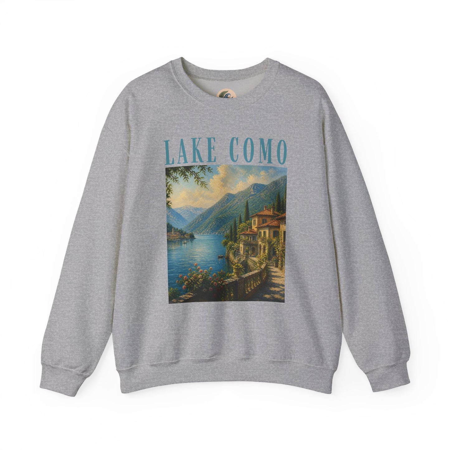 Lake Como Vintage Crewneck Sweatshirt — Scenic Italian Lake Graphic
