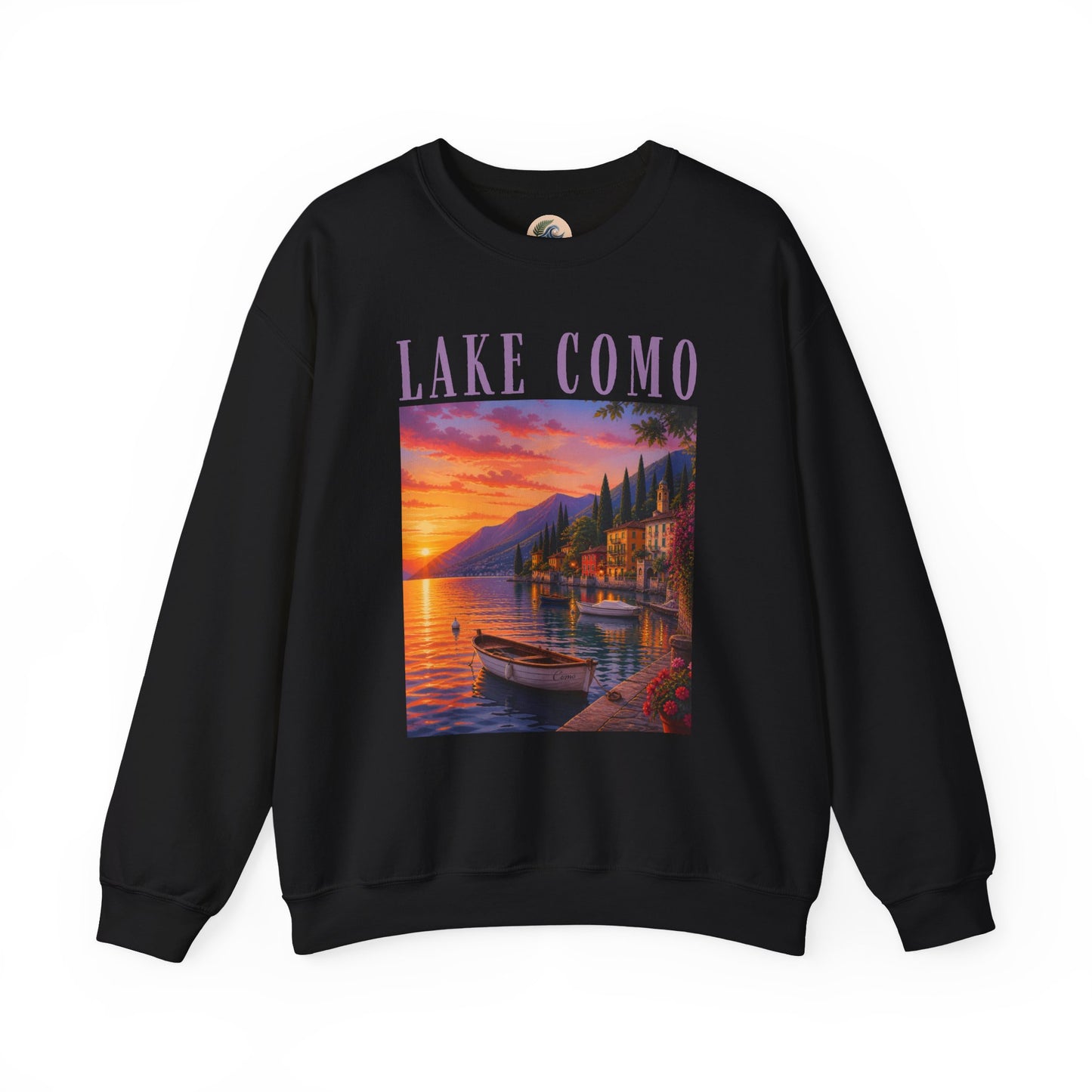 Lake Como Sunset Crewneck Sweatshirt