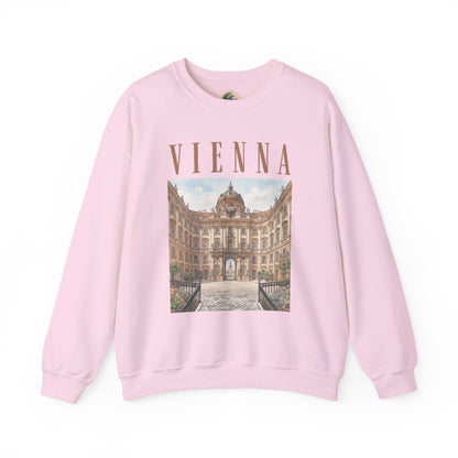 Vienna Palace Crewneck Sweatshirt — Vintage Vienna Travel Sweatshirt