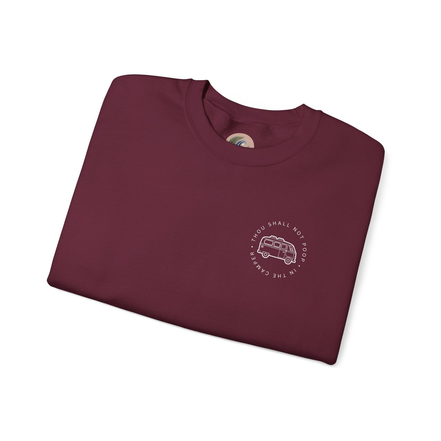 Cozy Camper Crewneck Sweatshirt — Van Life Humour Chest Graphic