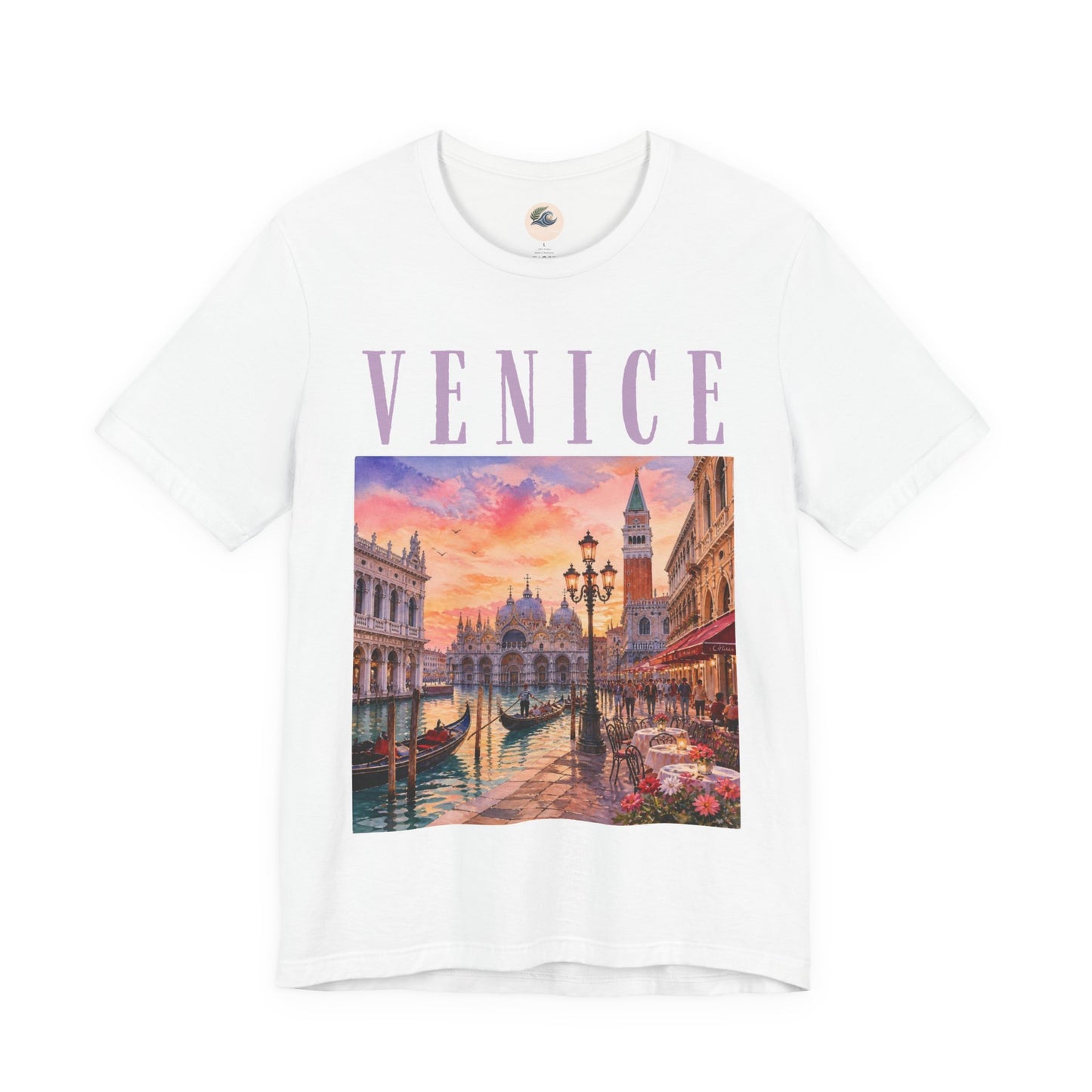 Venice Sunset Graphic Tee — Venice Italy Scenic T-Shirt