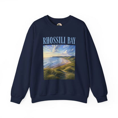 Rhossili Bay Scenic Crewneck Sweatshirt