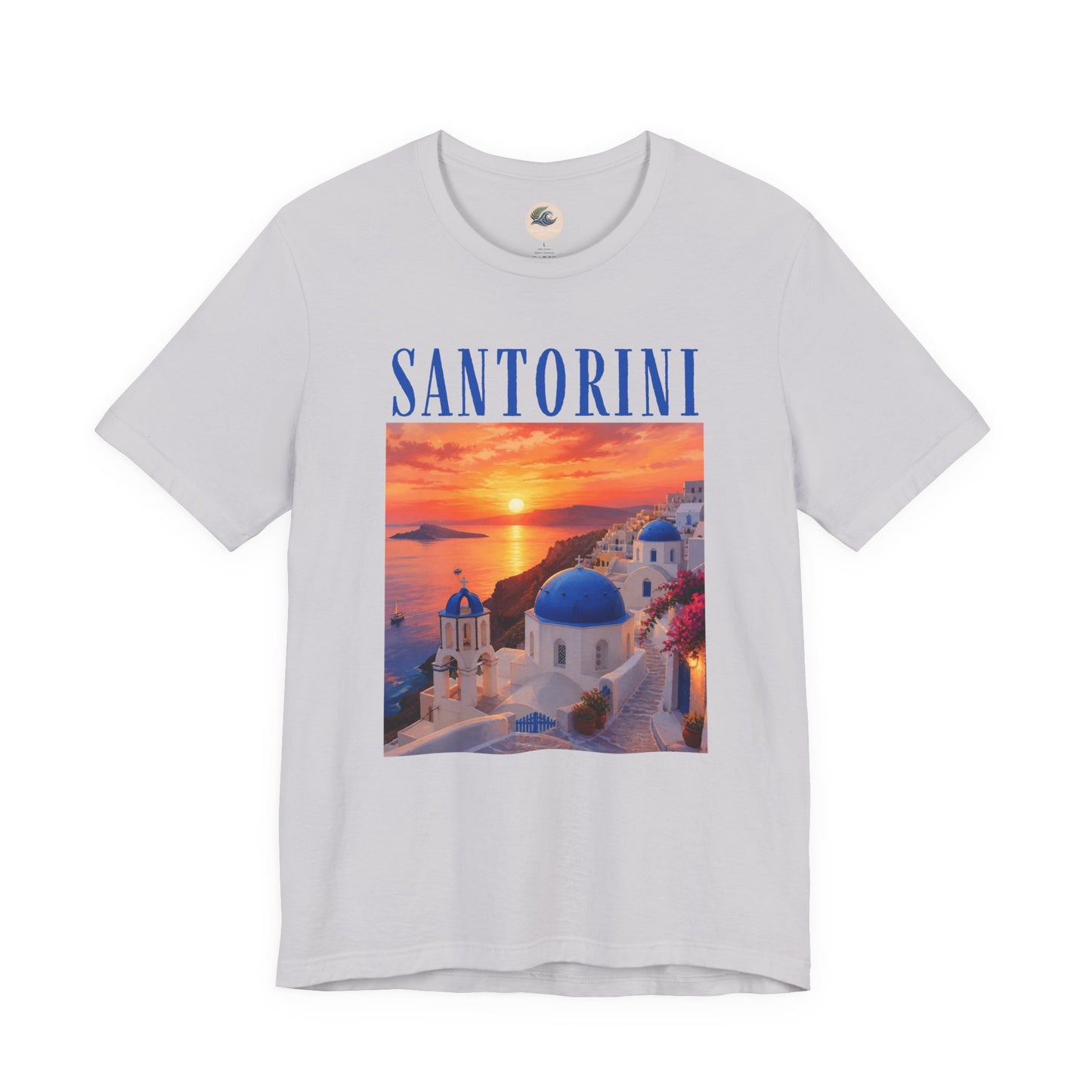 Santorini Sunset Tee — Greek Island Travel T‑Shirt