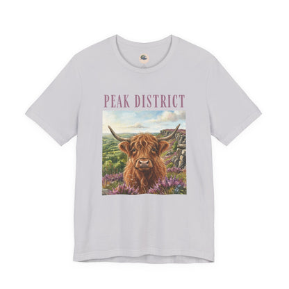 Peak District Highland Cow T‑Shirt