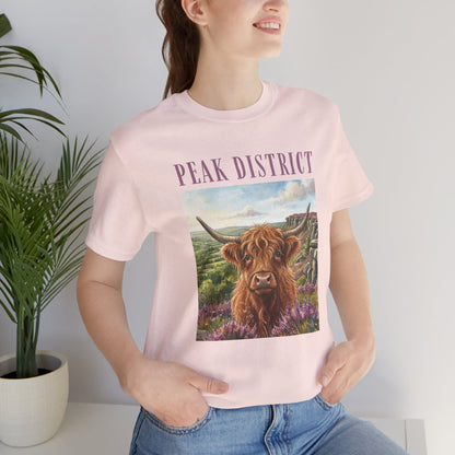Peak District Highland Cow T‑Shirt