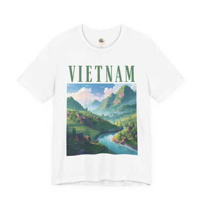 Vietnam Scenic Tee — Vintage Mountain River Travel T-Shirt
