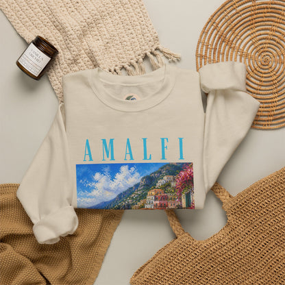Amalfi Coast Scenic Crewneck Sweatshirt