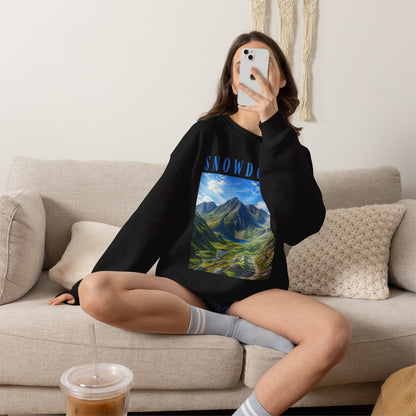 Glyderau Landscape - Snowdonia Mountain Crewneck Sweatshirt
