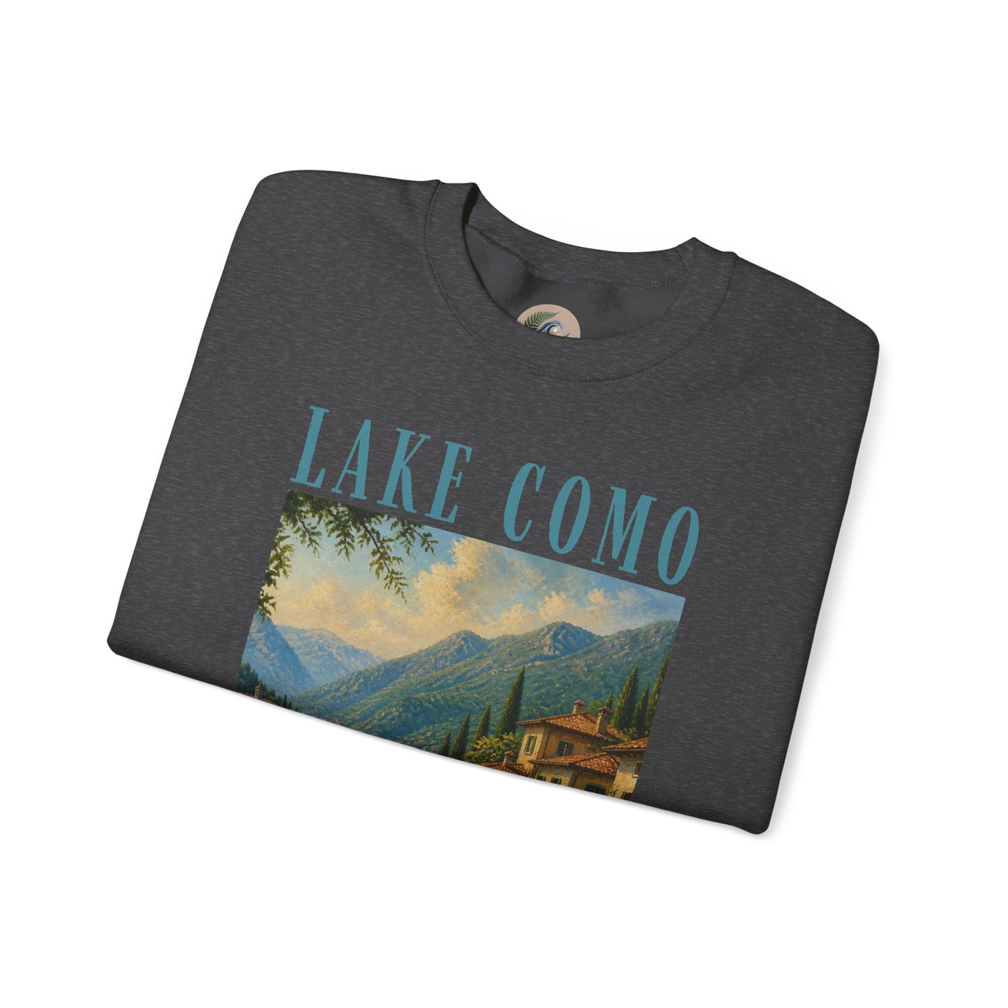 Lake Como Vintage Crewneck Sweatshirt — Scenic Italian Lake Graphic