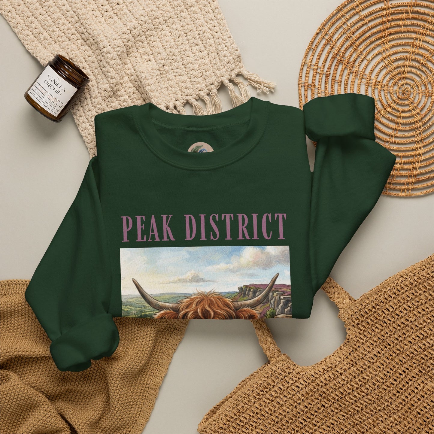 Peak District Highland Cow Sweatshirt