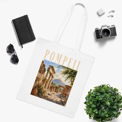 Pompeii Vintage Ruins Cotton Tote