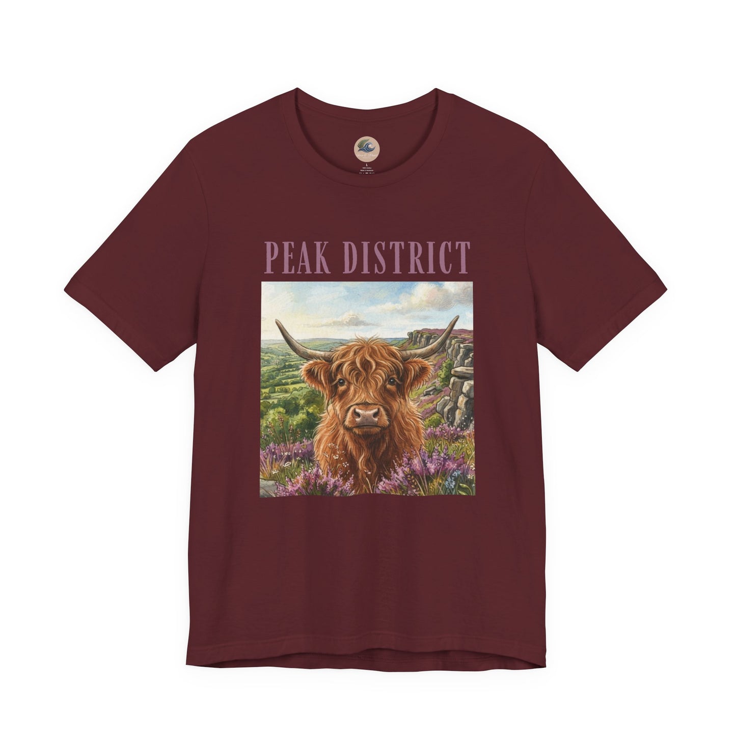Peak District Highland Cow T‑Shirt