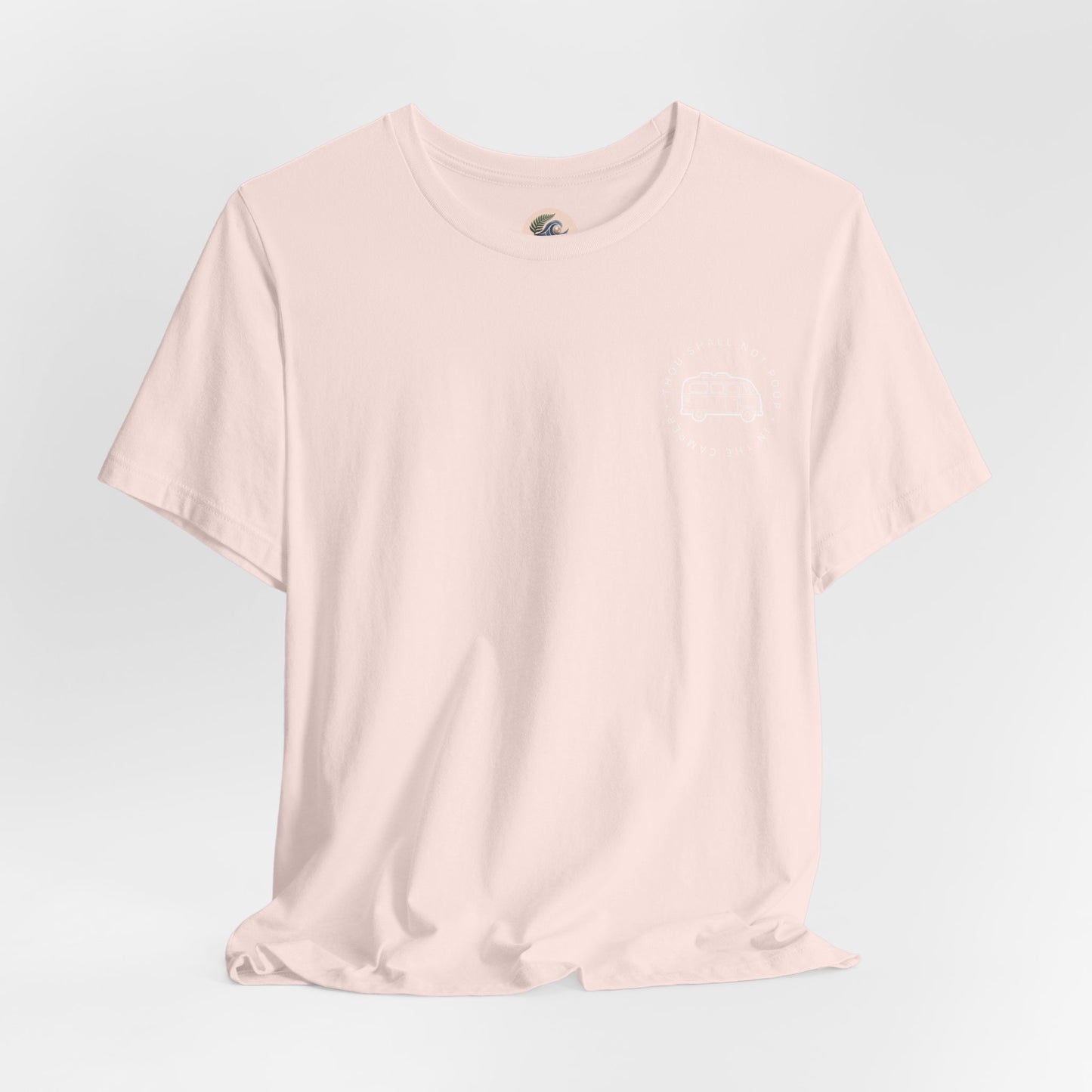 Vintage Camper Poop Graphic Tee — 'Adventure Awaits' Pocket T-Shirt