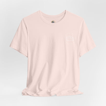 Vintage Camper Poop Graphic Tee — 'Adventure Awaits' Pocket T-Shirt