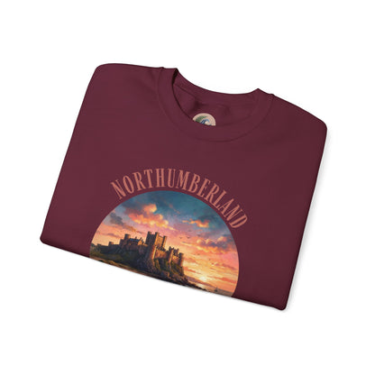Northumberland Castle Sweatshirt — Scenic Sunset Crewneck