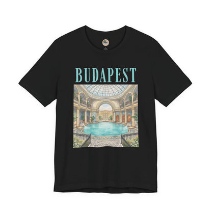 Budapest Thermal Baths Graphic Tee — Vintage Spa Travel T-Shirt