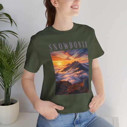 Snowdonia Mountain Sunset T‑Shirt