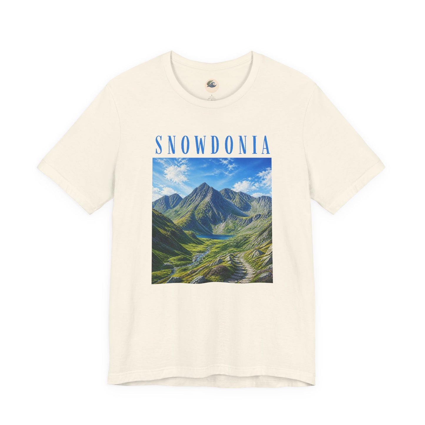 Glyderau Landscape T‑Shirt – Scenic 'SNOWDONIA' Mountain Graphic Tee