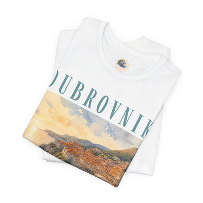 Dubrovnik Coastal Sunset T-Shirt — Vintage Travel Tee