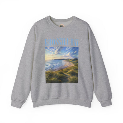 Rhossili Bay Scenic Crewneck Sweatshirt