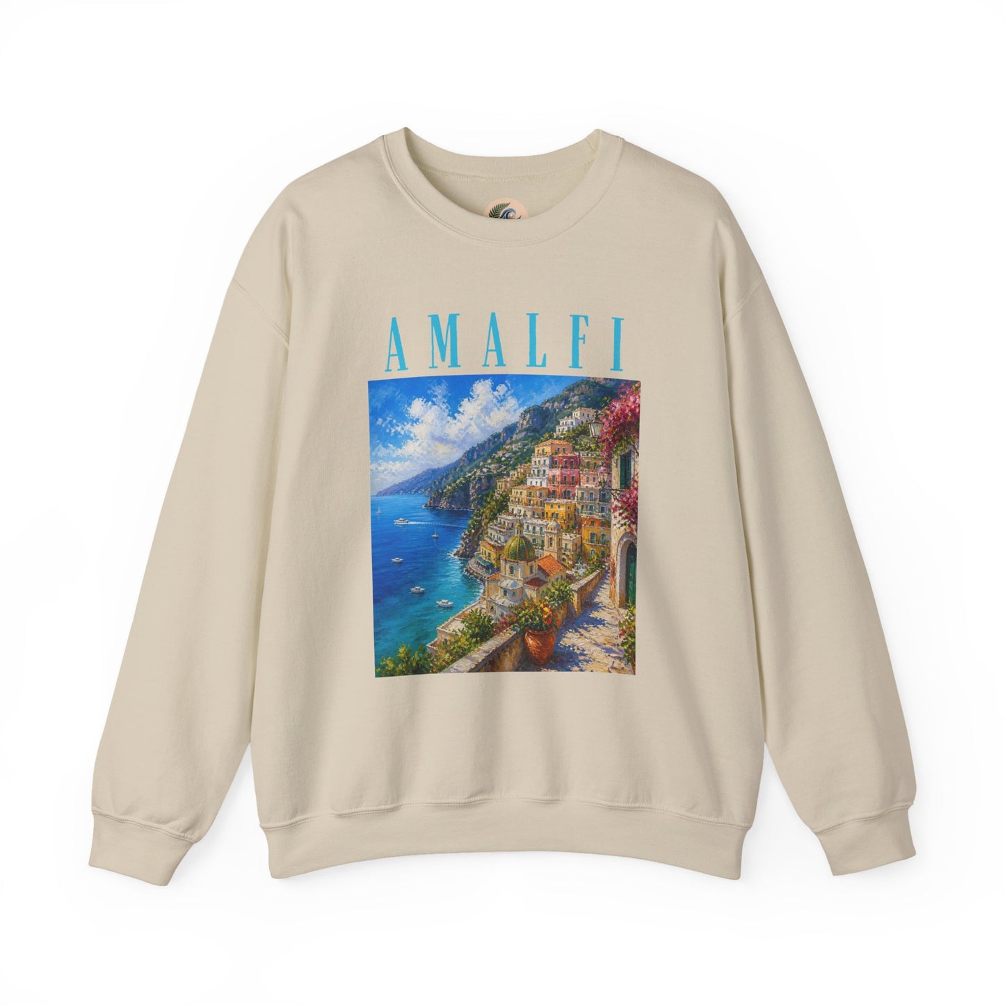 Amalfi Coast Scenic Crewneck Sweatshirt