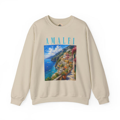Amalfi Coast Scenic Crewneck Sweatshirt