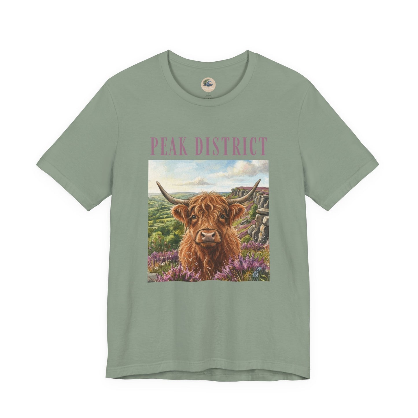 Peak District Highland Cow T‑Shirt