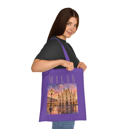 Milan Cathedral Tote Bag – Scenic Duomo Travel Cotton Tote