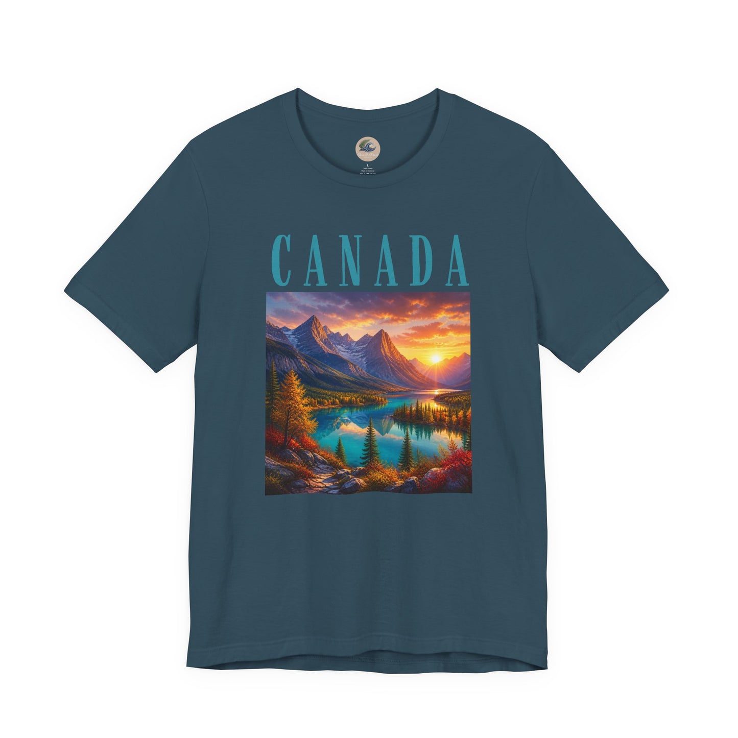 Canada Banff Scenic Mountain Tee — Sunrise Lake Landscape T‑Shirt
