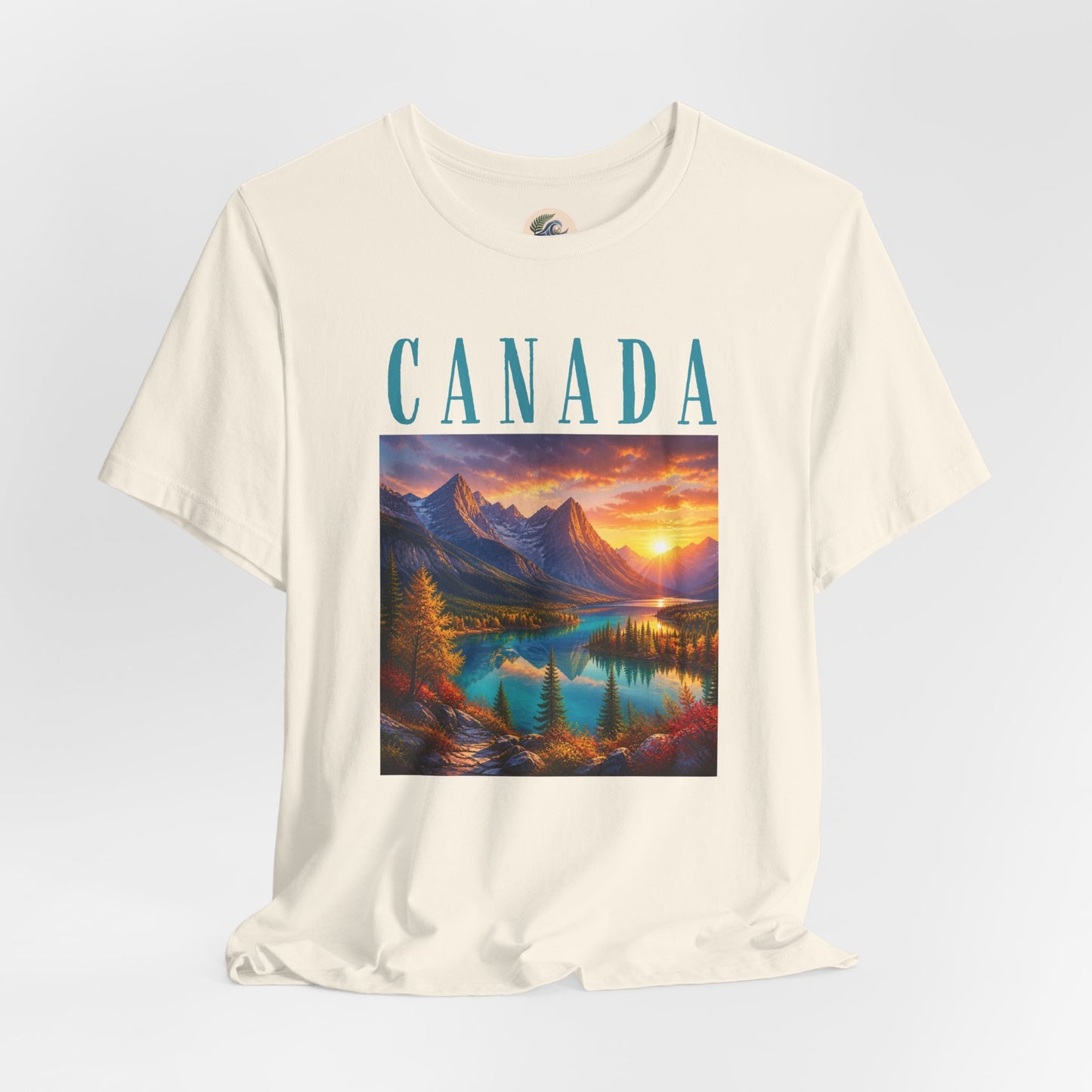 Canada Banff Scenic Mountain Tee — Sunrise Lake Landscape T‑Shirt