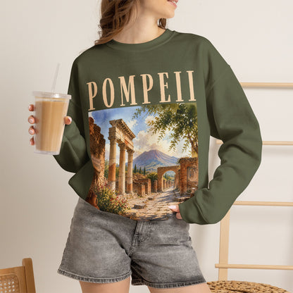 Pompeii Ruins Vintage Crewneck Sweatshirt