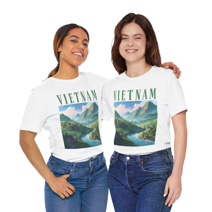 Vietnam Scenic Tee — Vintage Mountain River Travel T-Shirt