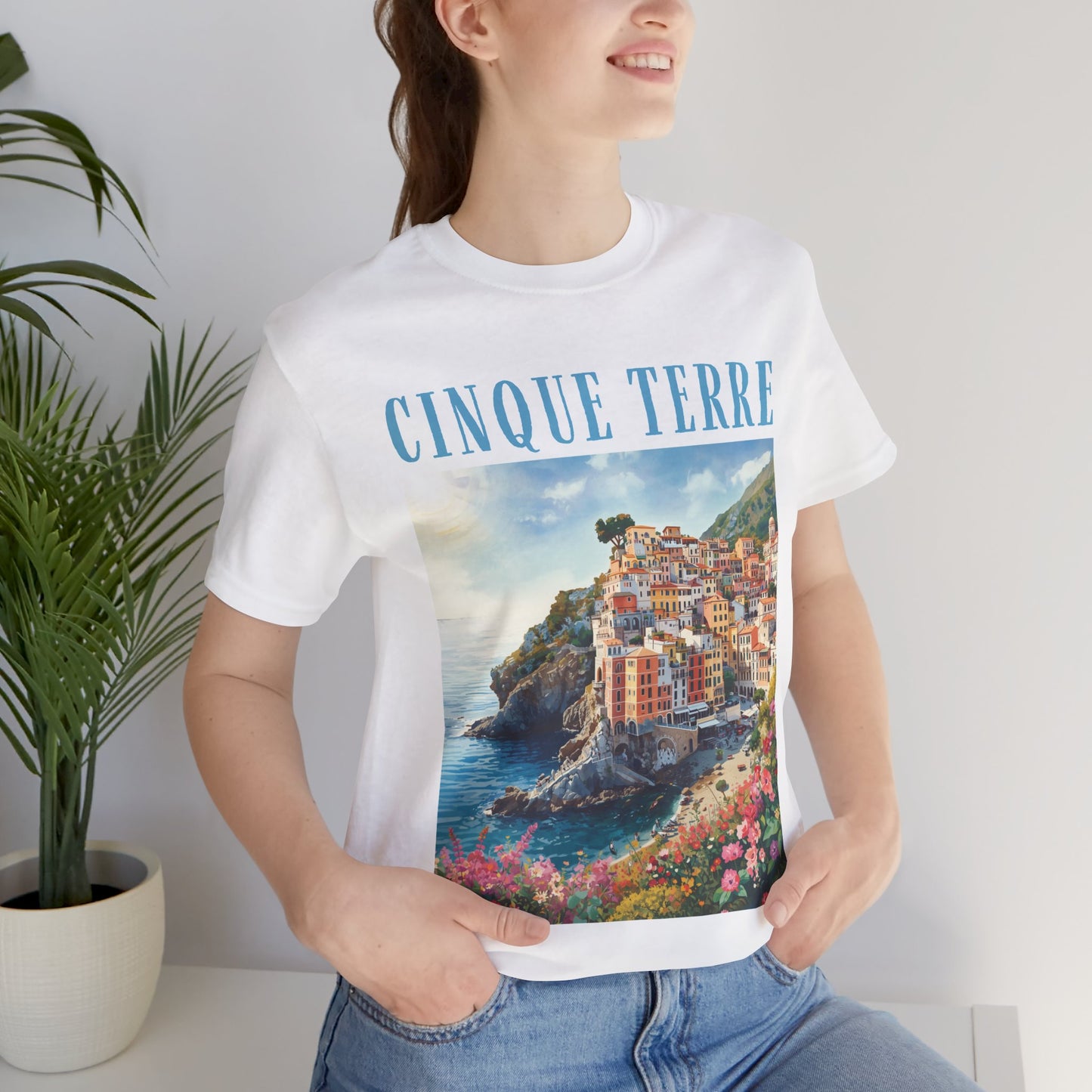 Cinque Terre Scenic Tee — Italian Coastline Travel T-Shirt