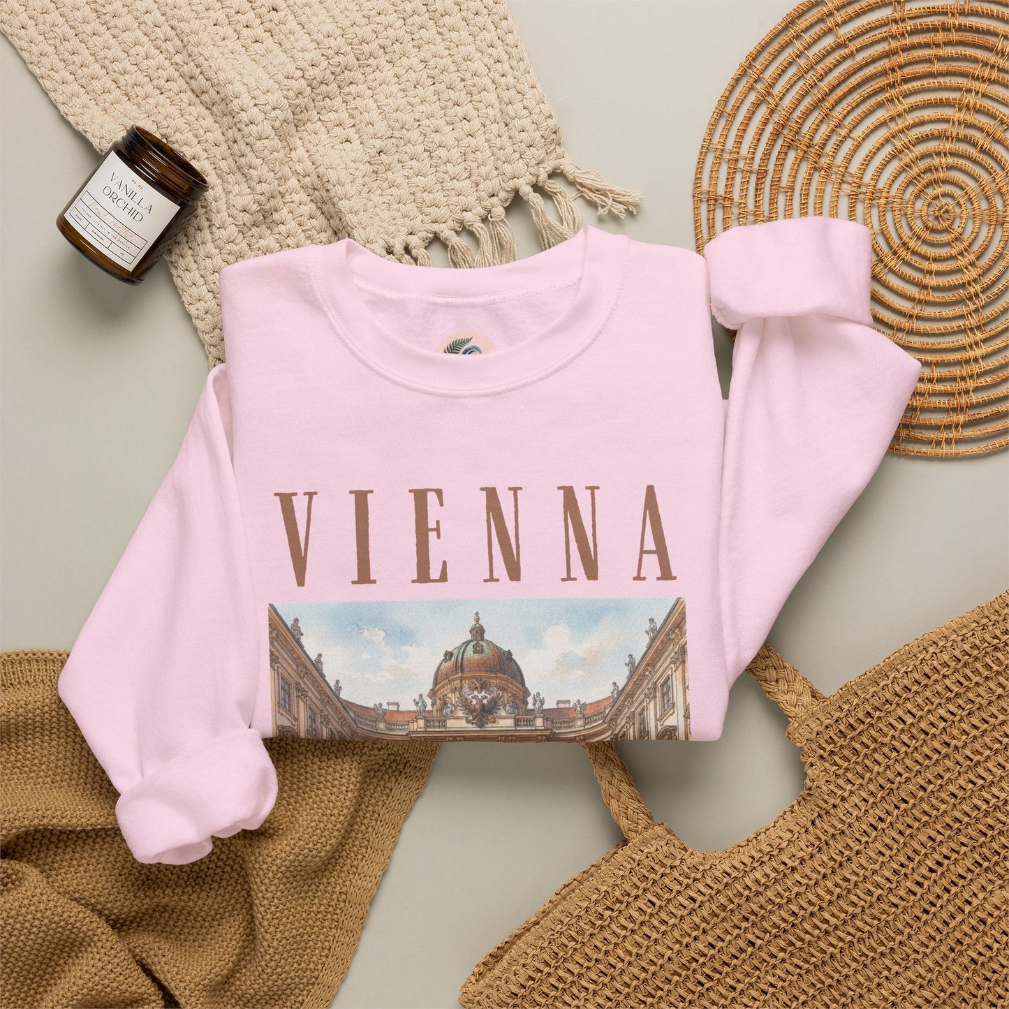 Vienna Palace Crewneck Sweatshirt — Vintage Vienna Travel Sweatshirt