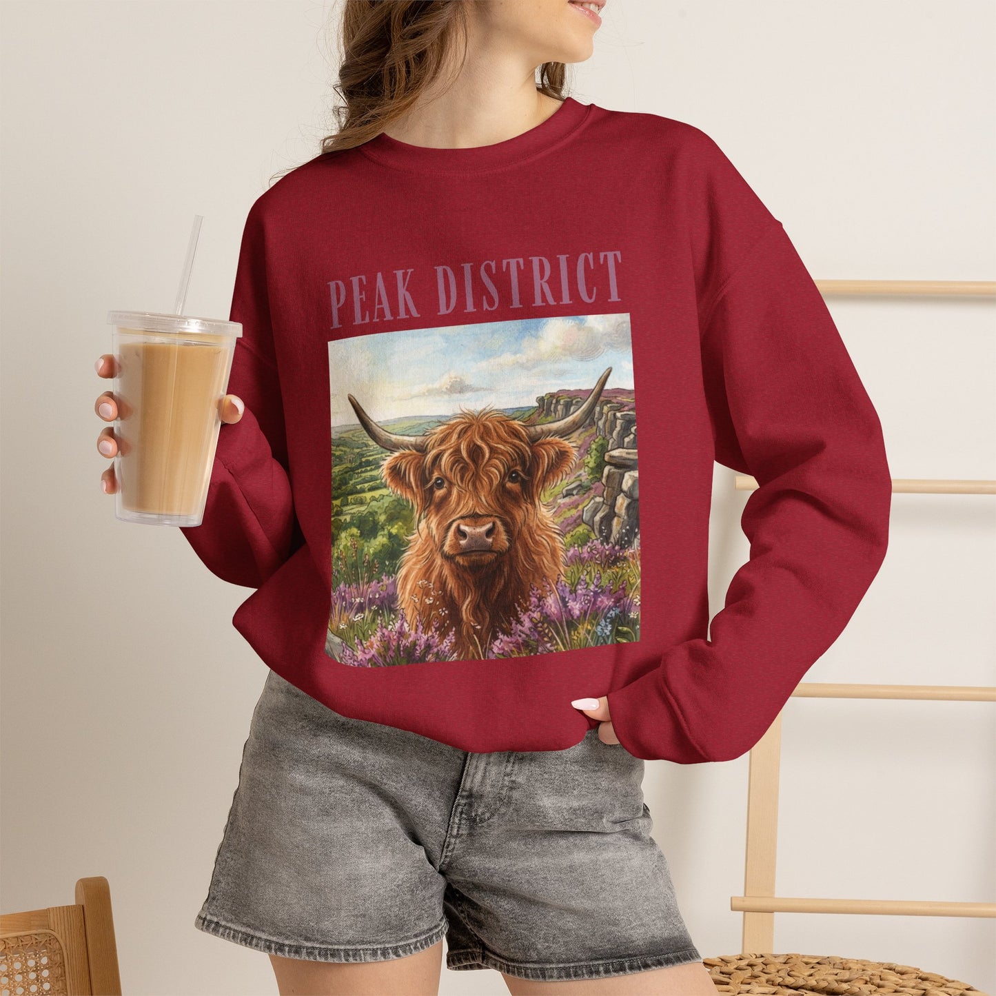 Peak District Highland Cow Sweatshirt
