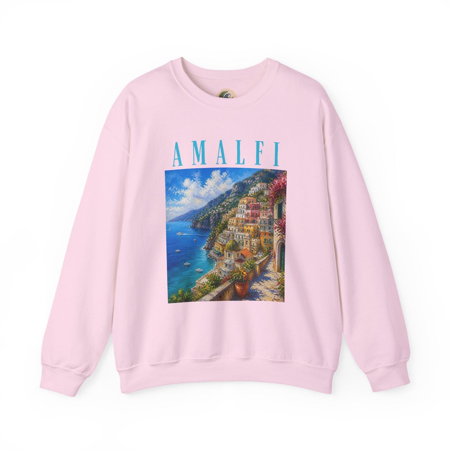 Amalfi Coast Scenic Crewneck Sweatshirt