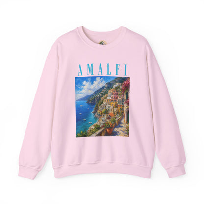 Amalfi Coast Scenic Crewneck Sweatshirt