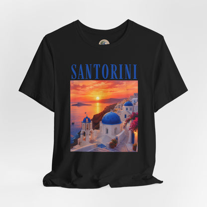 Santorini Sunset Tee — Greek Island Travel T‑Shirt