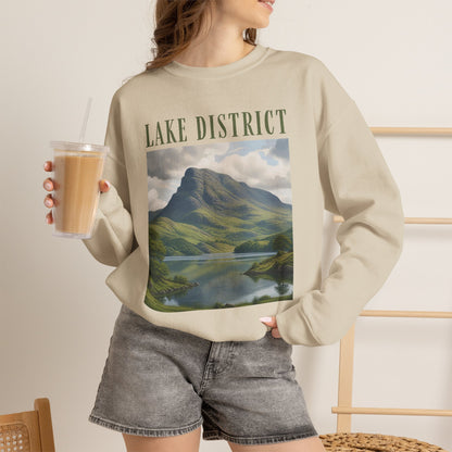 Lake District Scenic Sweatshirt — Vintage Landscape Crewneck