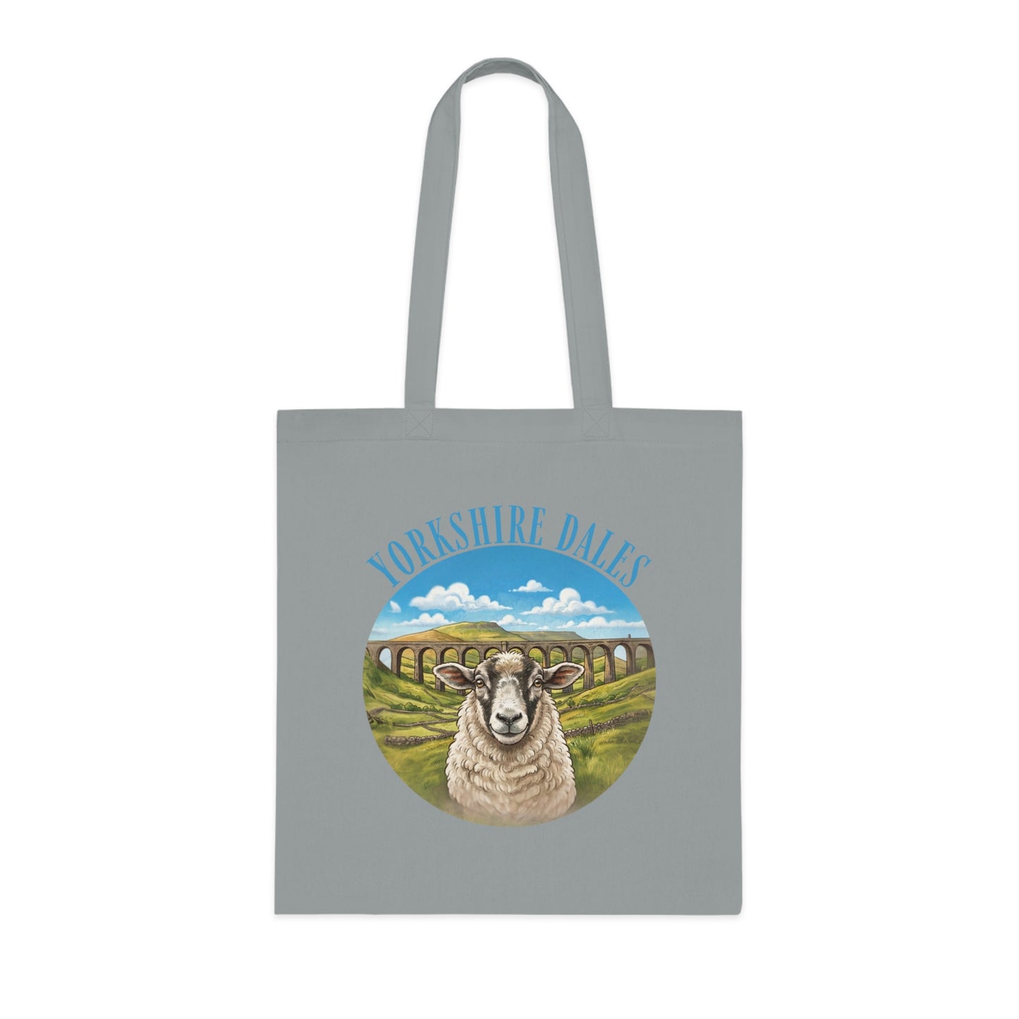 Yorkshire Dales Tote Bag – Scenic Sheep Cotton Tote for Country Lovers