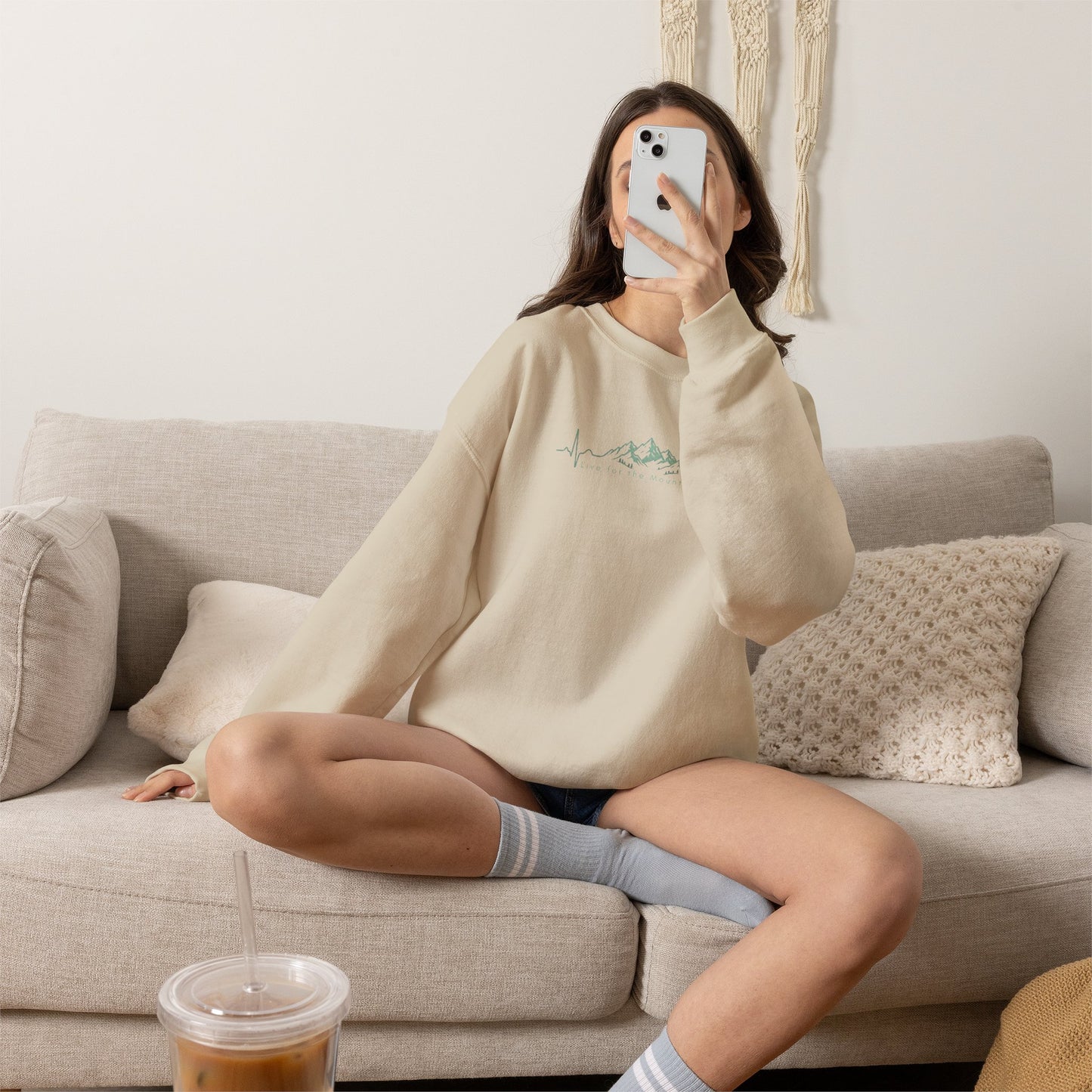 Mountain Heartbeat Crewneck Sweatshirt