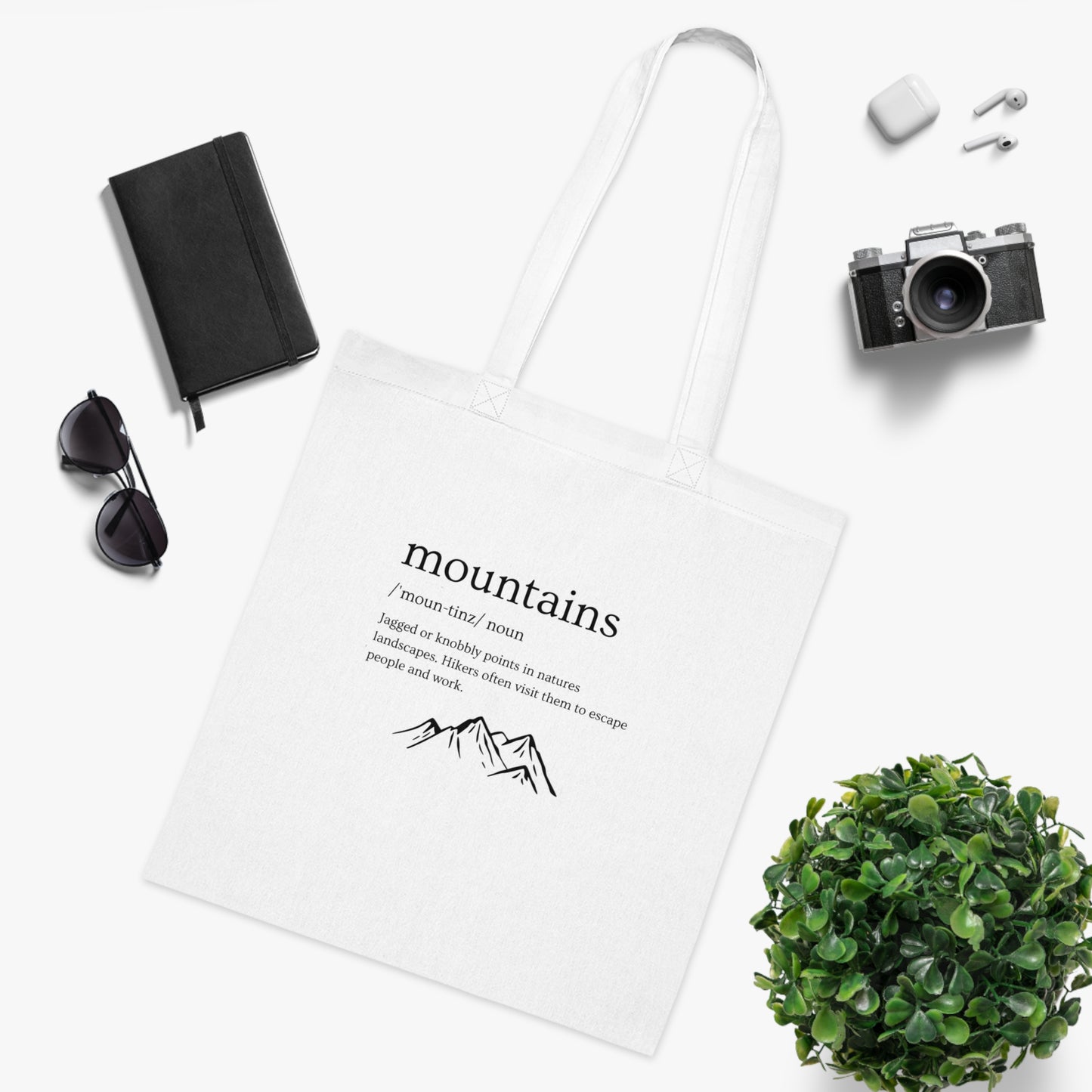 Mountains Definition Cotton Tote