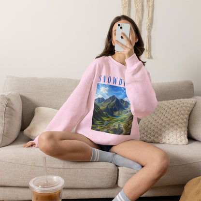 Glyderau Landscape - Snowdonia Mountain Crewneck Sweatshirt