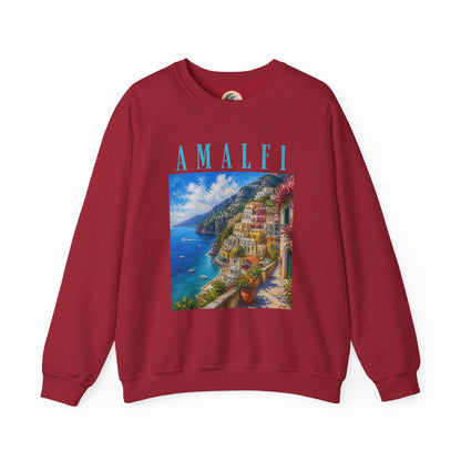 Amalfi Coast Scenic Crewneck Sweatshirt