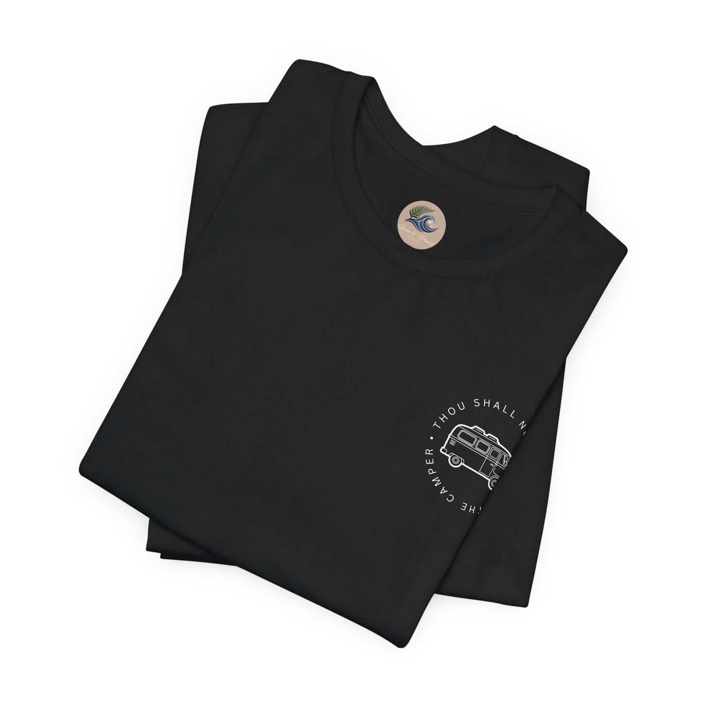 Vintage Camper Poop Graphic Tee — 'Adventure Awaits' Pocket T-Shirt